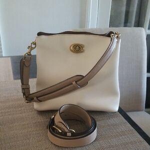 Coach Ivory and Beige Crossbody Bag